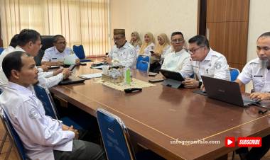 Sekda Kota Gorontalo Pimpin Rapat Pembahasan Ranperda : Mudahkan Masyarakat dan Investor 