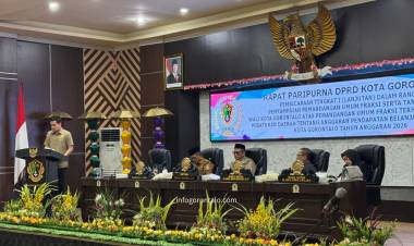 DPRD Kota Gorontalo Gelar Paripurna Bahas Pandangan Fraksi terhadap Rancangan APBD 2026