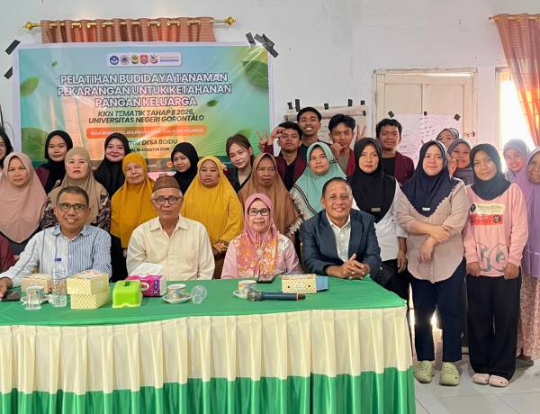 KKN Tematik II UNG Desa Boidu Dorong Ketahanan Pangan dan Kebersamaan Masyarakat melalui Edukasi, Budidaya, dan Olahraga