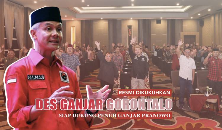 Resmi Dikukuhkan, Des Ganjar Gorontalo Siap Dukung Penuh Ganjar Pranowo