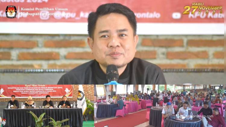 DPS Pemilukada 2024, di Kabupaten Gorontalo 301.653 Pemilih