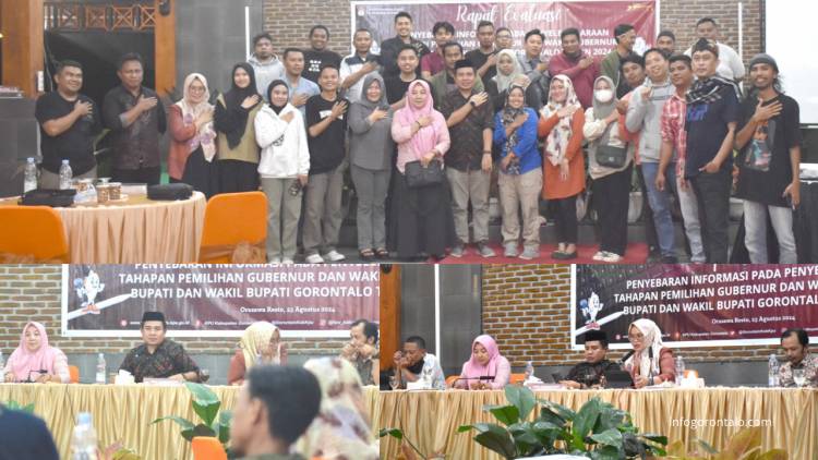 KPU Gorontalo Gelar Rapat Evaluasi: Tingkatkan Penyebaran Informasi, Koordinasi, dan Partisipasi Masyarakat dalam Pemilihan