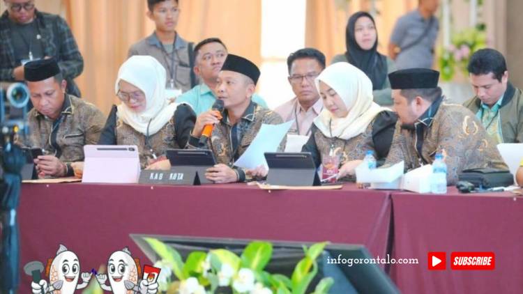 KPU Kabupaten Gorontalo Bacakan Hasil Rekapitulasi Tingkat Provinsi