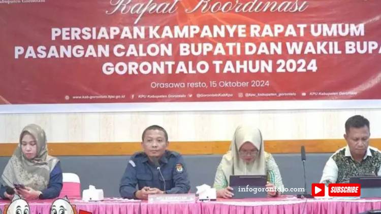 KPU Kabgor Undang Tim Paslon, Bahas Kampanye Rapat Umum