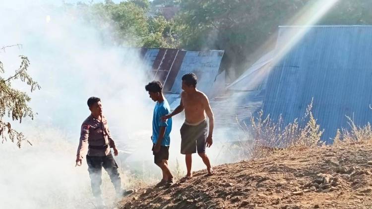 Saat Cek Embung Air, Polisi Temukan Aktivitas Pembakaran Lahan di Leato Selatan