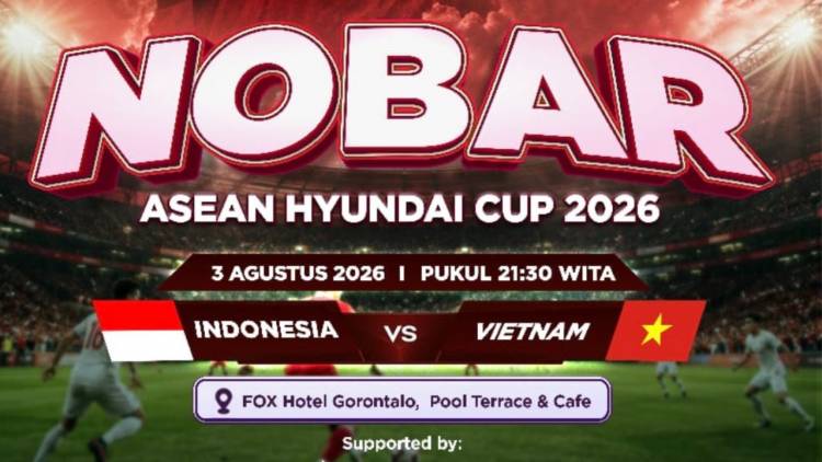 Indonesia vs Vietnam Malam Ini, Nobar Digelar di FOX Hotel Gorontalo