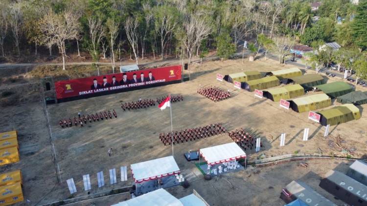 Diklat Laskar Gerindra Pertama Gorontalo Digelar di Bumi Perkemahan Bongohulawa